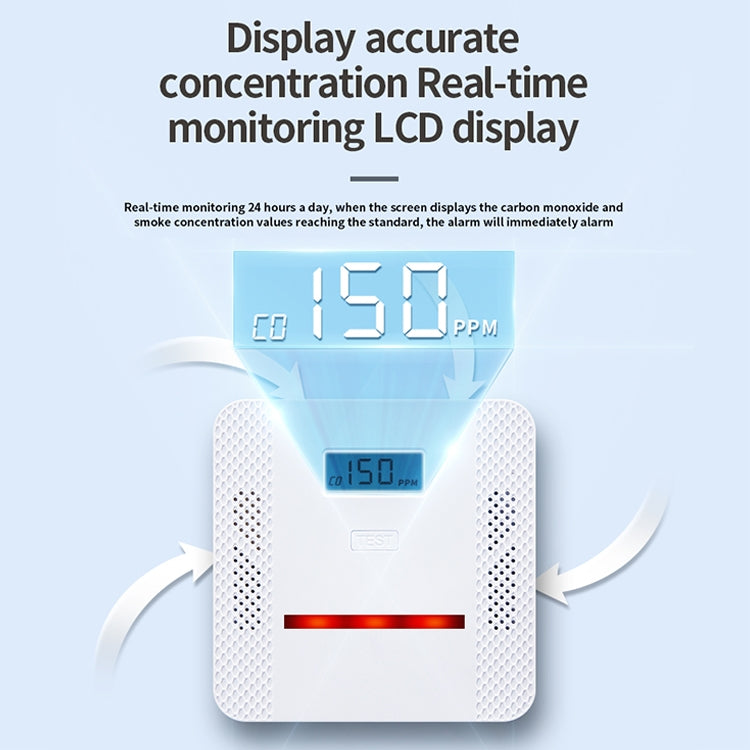 XY-S510COM 2 in 1 Carbon Monoxide Smoke Composite Alarm Detector without Battery XY-S510COM 2 in 1 Carbon Monoxide Smoke Composite Alarm Detector without Battery
